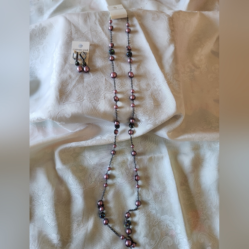 Beautiful Coldwater Creek Necklace/Earring Set NEW!!